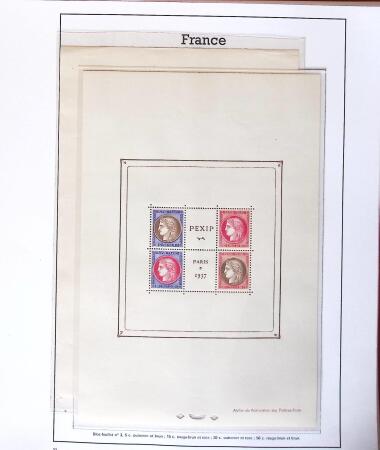1849-2005 Belle collection de France en albums, fin