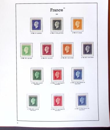 1849-2005 Belle collection de France en albums, fin