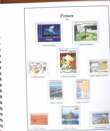1849-2005 Belle collection de France en albums, fin