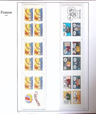 1849-2005 Belle collection de France en albums, fin