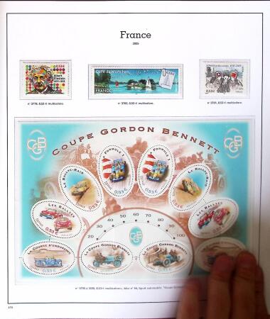 1849-2005 Belle collection de France en albums, fin