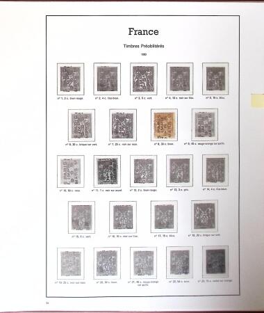 1849-2005 Belle collection de France en albums, fin