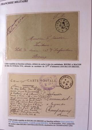 1589-1947 Très belle collection en 2 gros classeurs,