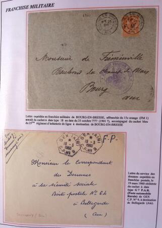 1589-1947 Très belle collection en 2 gros classeurs,