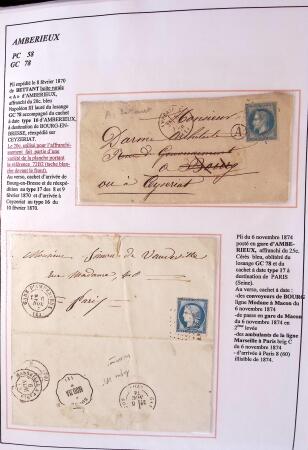 1589-1947 Très belle collection en 2 gros classeurs,