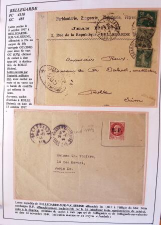 1589-1947 Très belle collection en 2 gros classeurs,