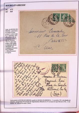 1589-1947 Très belle collection en 2 gros classeurs,