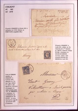 1589-1947 Très belle collection en 2 gros classeurs,