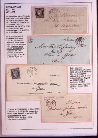 1589-1947 Très belle collection en 2 gros classeurs,