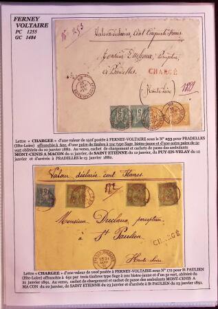 1589-1947 Très belle collection en 2 gros classeurs,