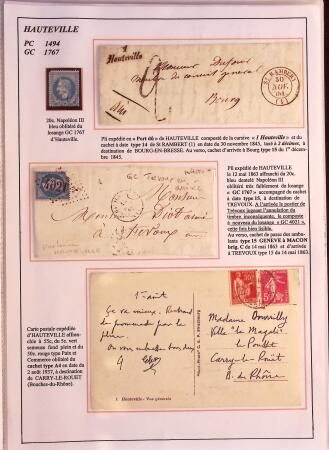 1589-1947 Très belle collection en 2 gros classeurs,