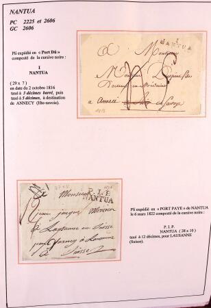 1589-1947 Très belle collection en 2 gros classeurs,