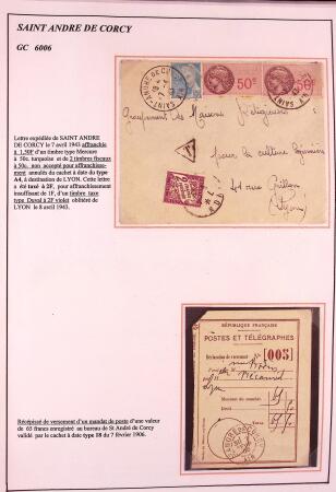 1589-1947 Très belle collection en 2 gros classeurs,