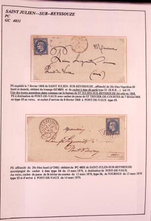 1589-1947 Très belle collection en 2 gros classeurs,