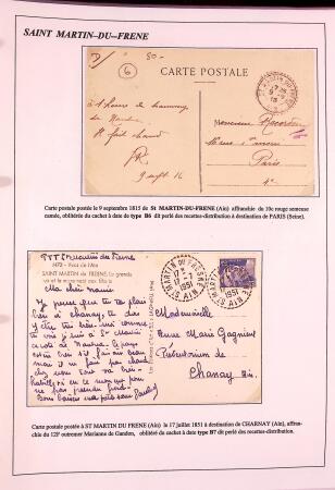 1589-1947 Très belle collection en 2 gros classeurs,