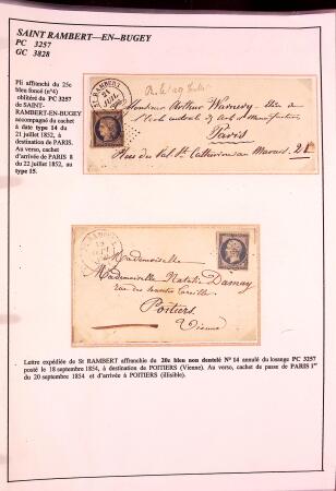 1589-1947 Très belle collection en 2 gros classeurs,