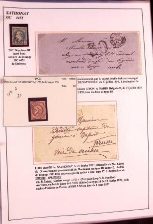 1589-1947 Très belle collection en 2 gros classeurs,