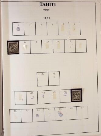 1893-2000 Collection de timbres commençant par Tahiti