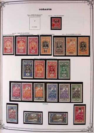 1893-2000 Collection de timbres commençant par Tahiti