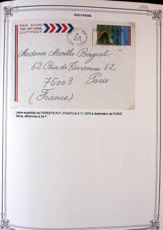 1893-2000 Collection de timbres commençant par Tahiti