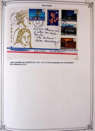 1893-2000 Collection de timbres commençant par Tahiti