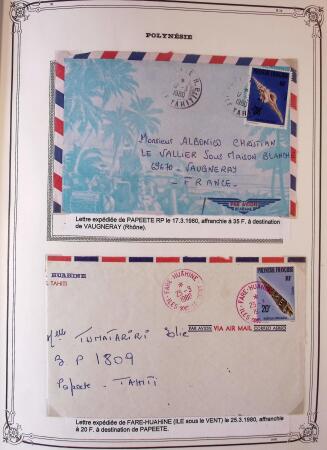 1893-2000 Collection de timbres commençant par Tahiti