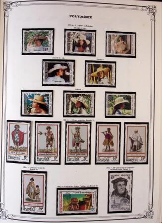 1893-2000 Collection de timbres commençant par Tahiti
