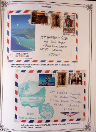 1893-2000 Collection de timbres commençant par Tahiti