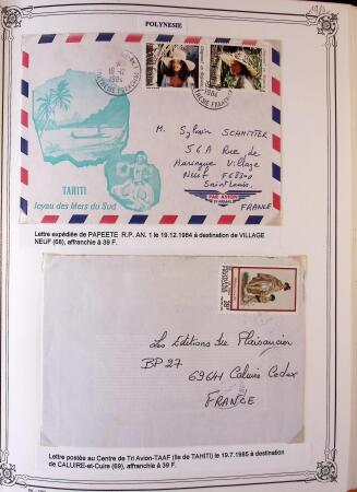 1893-2000 Collection de timbres commençant par Tahiti