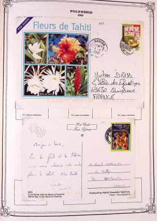 1893-2000 Collection de timbres commençant par Tahiti