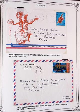 1893-2000 Collection de timbres commençant par Tahiti