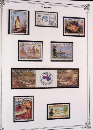 1893-2000 Collection de timbres commençant par Tahiti