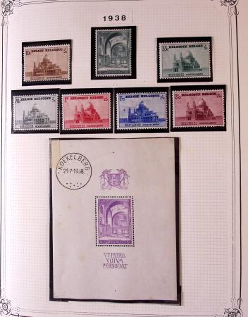 Collection timbres neuf et obl. de Belgique +qq lettres
