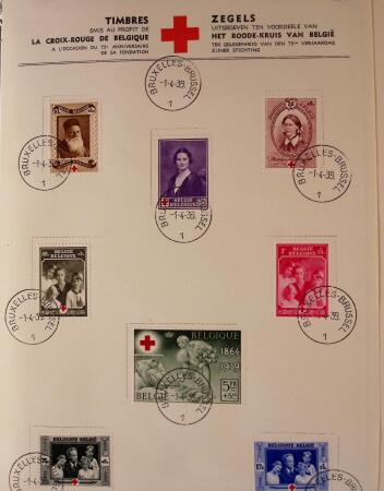 Collection timbres neuf et obl. de Belgique +qq lettres