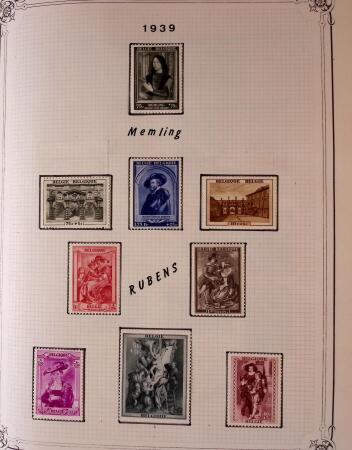 Collection timbres neuf et obl. de Belgique +qq lettres