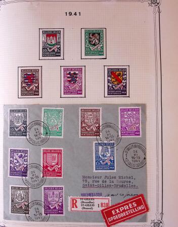 Collection timbres neuf et obl. de Belgique +qq lettres