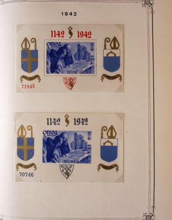 Collection timbres neuf et obl. de Belgique +qq lettres