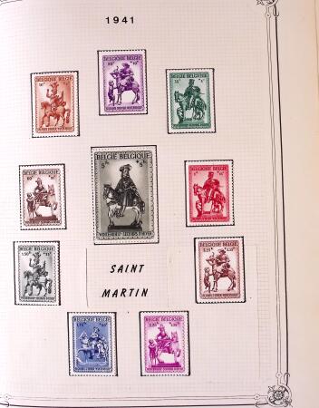 Collection timbres neuf et obl. de Belgique +qq lettres