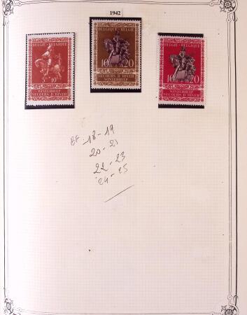 Collection timbres neuf et obl. de Belgique +qq lettres