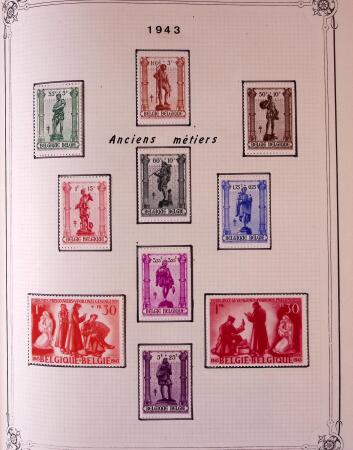 Collection timbres neuf et obl. de Belgique +qq lettres