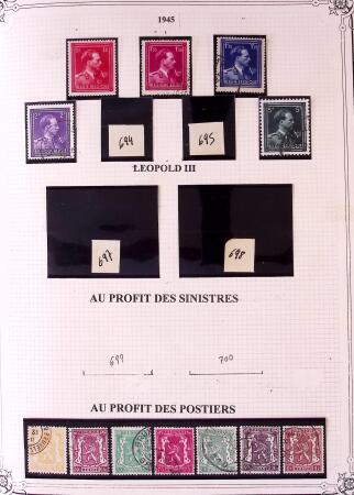 Collection timbres neuf et obl. de Belgique +qq lettres