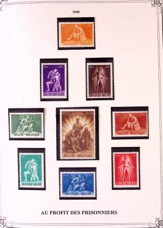 Collection timbres neuf et obl. de Belgique +qq lettres