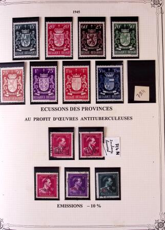 Collection timbres neuf et obl. de Belgique +qq lettres