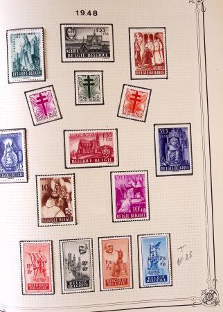 Collection timbres neuf et obl. de Belgique +qq lettres