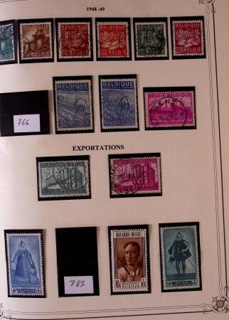 Collection timbres neuf et obl. de Belgique +qq lettres
