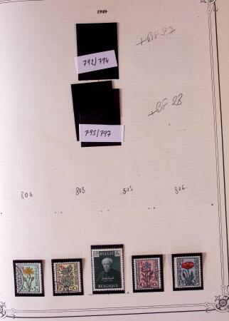 Collection timbres neuf et obl. de Belgique +qq lettres