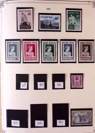 Collection timbres neuf et obl. de Belgique +qq lettres