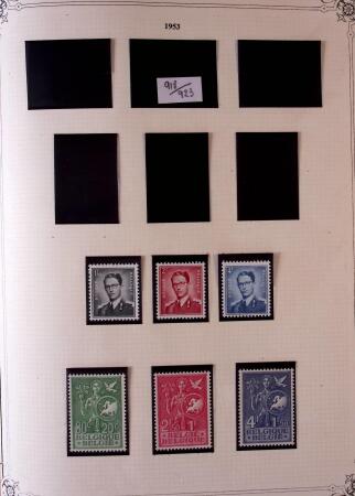 Collection timbres neuf et obl. de Belgique +qq lettres