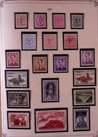 Collection timbres neuf et obl. de Belgique +qq lettres