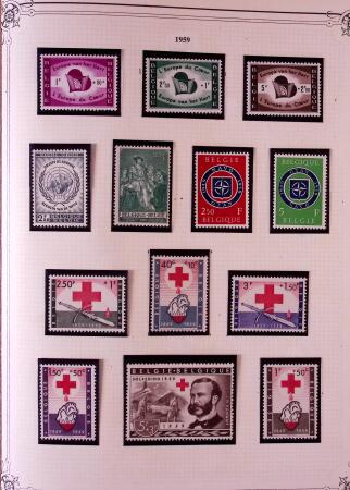 Collection timbres neuf et obl. de Belgique +qq lettres